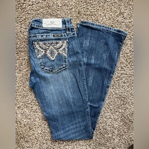 Miss Me Bootcut Low Rise Jeans Size 27 Cowgirl Rodeo Western